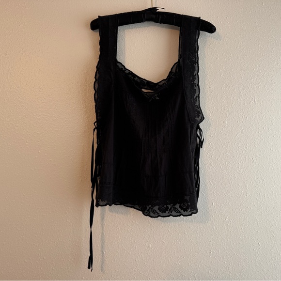 THE GREAT. The Attic Lace Cami in Black - Size 3 - NWOT L Large - Picture 2 of 11